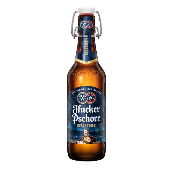 Hacker Pschorr Kellerbier 0,5 lit. csatos üveges BETÉTDÍJAS termék