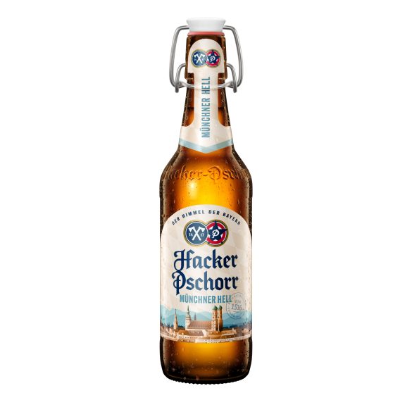 Hacker Münchner Hell  0,5 lit. csatos üveges BETÉTDÍJAS termék