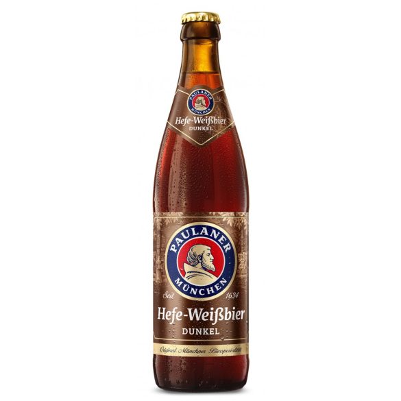 Paulaner Hefe-Weissbier dunkel, barna búzasör - 0,5 lit. betétdíjas üveges