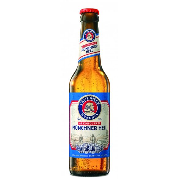 Paulaner Münchner Hell lager, alkoholmentes – 0,33 lit. betétdíjas üveges