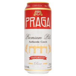 Praga Premium Pils, cseh világos sör – 0,5 lit. dobozos