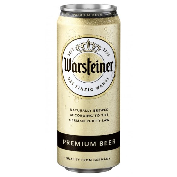 Warsteiner Premium Verum, világos/pilseni sör – 0,5 lit. dobozos