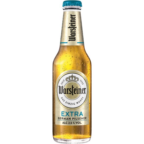 Warsteiner Extra világos sör – 0,33 lit. egyutas üveges